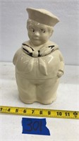 Vintage Sailor Boy cookie jar (1940’s) 12”