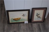 (2) Duck Paintings - Mizell