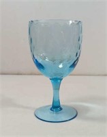 Vintage UV 365 NM Blue Glass Goblet/Vase/Compote