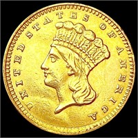 1856 Rare Gold Dollar CLOSELY UNCIRCULATED