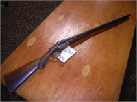 Unknown make, double barrel 12 ga shotgun, antique