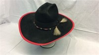 Black with Red Trim Resistol Hat