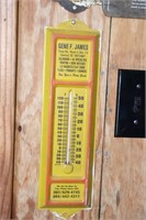 Gene F James Seaford De Advertising Thermometer