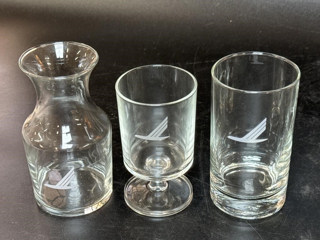 12 Piedmont Airlines Glasses