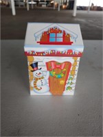 Decorative wooden box with ornament