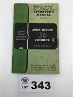 John Deere 30 Combine Owner Manual