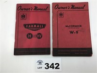 Farmall  And McCormick Owner Manuals