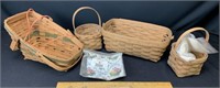 4 Longaberger baskets