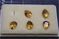 5 ct pear cut citrine  nice color