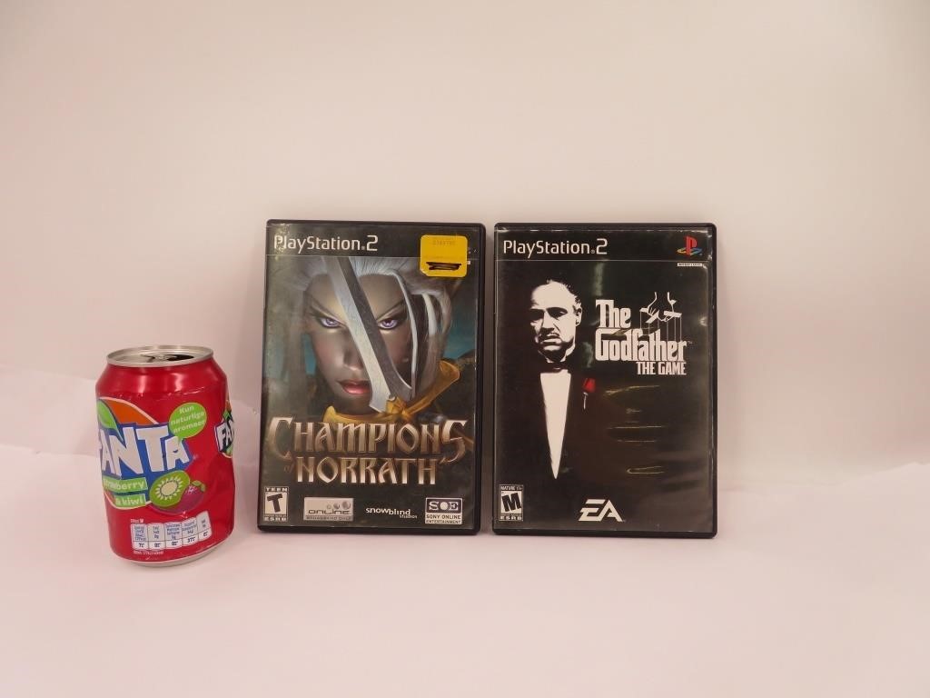 2 jeux Playstation 2 dont The Godfather