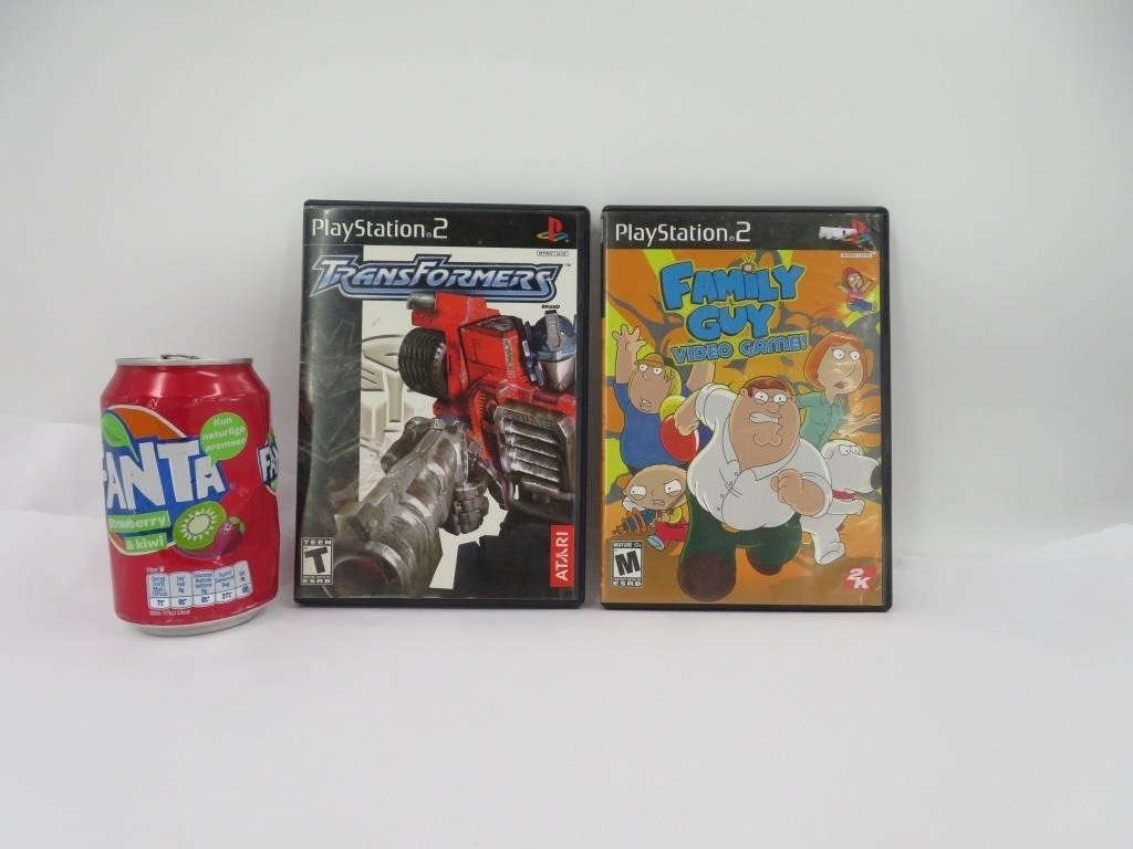 2 jeux Playstation 2 dont Family Guy