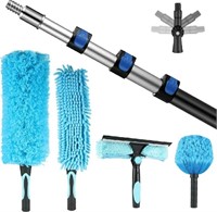 20 Foot High Reach Duster Cleaning Kit with 3.7-12