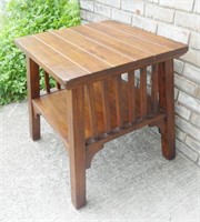 Square Wood End Table