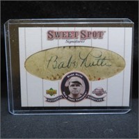 Babe Ruth 2001 UD Sweet Spot reprint