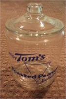 Tom's Peanut glass store jar