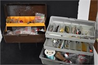 Two Fishing Tackle Boxes with Contents