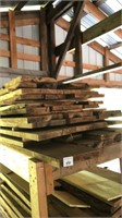 Approximately 36 4 to 6 ft butternut lumber