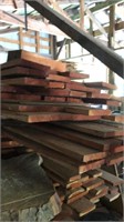Quantity of larch lumber APPROX 50 BOARDS