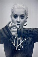 Autograph COA Christina Aguilera Photo