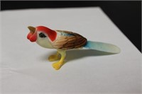 A Beautiful Polychrome Well Carved Bird