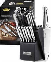 Mr. Cook 15-pc  Stainless Steel Knife Block  $80