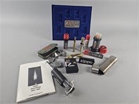 Zippo Fire Kits & Contents On Table