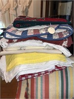 Assorted Collection of Tablecloths & Runners