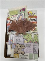 Bat Beanie Baby With Tag & 20 Happy Meal Bags