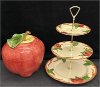 FRANCISCAN Pottery "Apple" Serving Tray