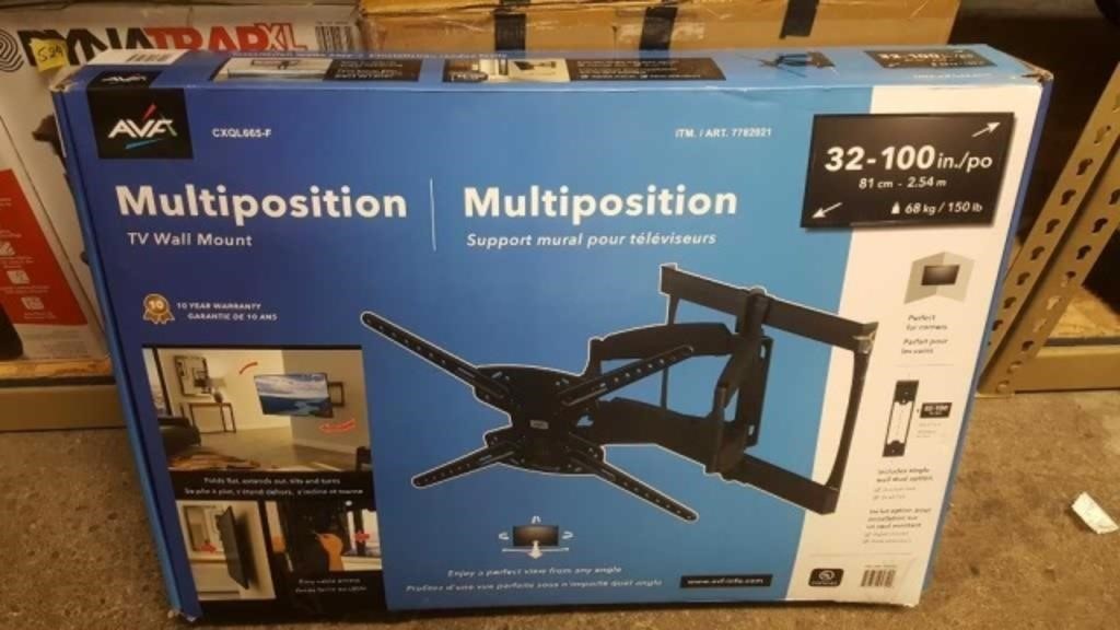 avf multiposition tv wall mount missing parts