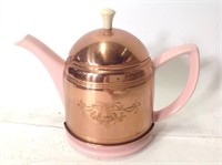 Hall Forman Family Pink Ceramic Teapot w/ Cozy