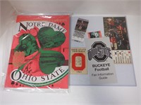 OHIO STATE PROGRAM AND TICKET STUBS