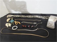 Jewelry Box with Vintage Jewelry
