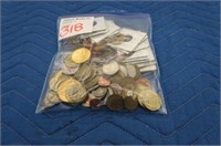 LOT, ASSORTED TOKENS & MEDALLIONS