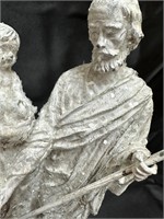 Large Mary Jospeh Baby Jesus Figurine 13.5”