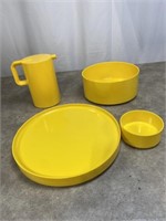 Heller large serving trays, salad bowl and