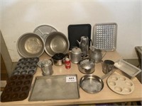 COOKIE SHEETS, MUFFIN TINS, TEA POTS, ETC