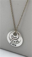 Sterling Silver 924 Necklace W/ Pendant