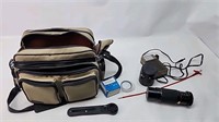 Camera bag with Camera lens battery charger