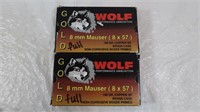 2 Wolf Gold 8 MM Mauser 8x57, 196 Gr