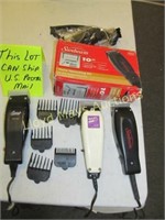 3pc Hair Clippers - Oster / Wahl / Sunbeam