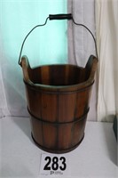 Wooden Bucket with Bail(R1)