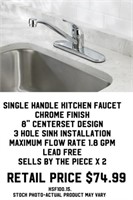 Single Handle Kitchen Faucet x 2