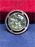 Sterling silver brooch pendant Luli Hamersztein