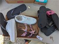 Assorted Flip Flops & Tennis Shoes