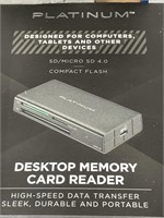 PLATINUM DESKTOP MEMORY CARD READER RETAIL $70