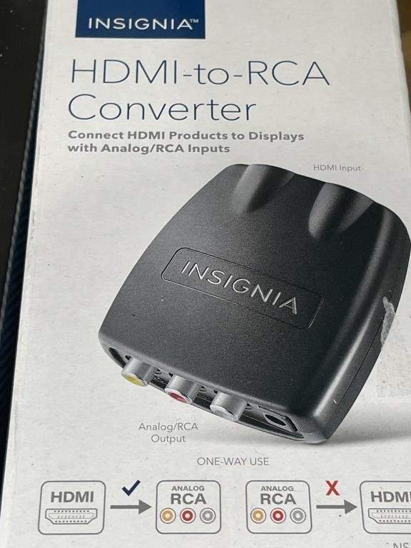 INSIGNIA HDMI TO RCA CONVERTER RETAIL $40