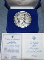 999 SILVER RONALD REAGAN 2ND INAGURAL MEDAL