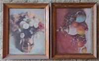 Fruit & Floral Framed Art Pieces (Signed By