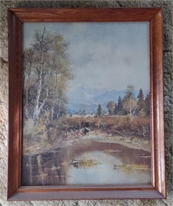Mountain Range Art Painting (18.5"×22.5")